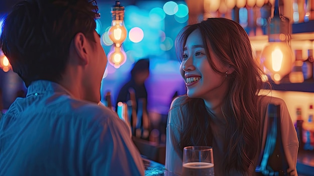 Casual dating nightclub couple