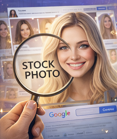 Reverse image search example