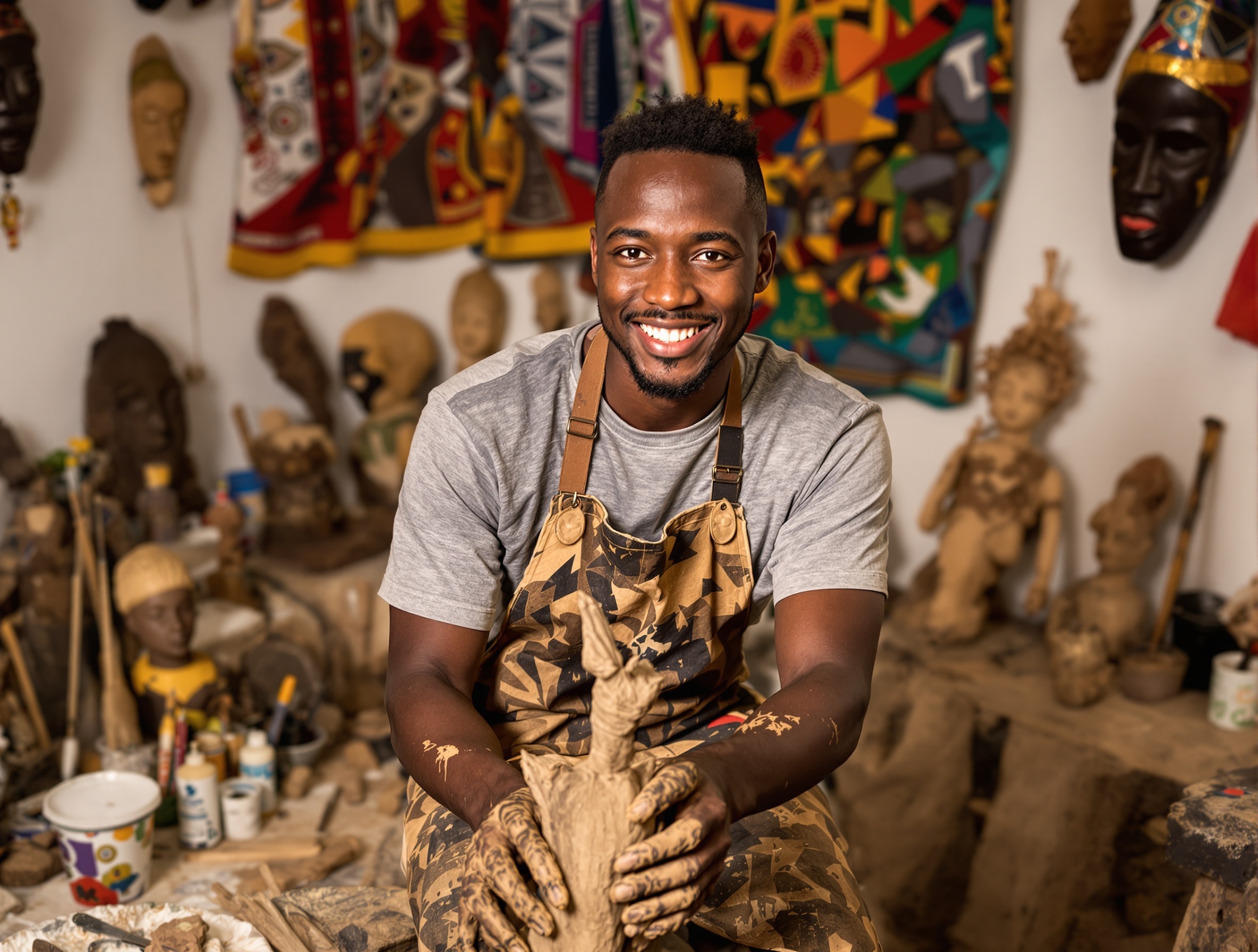 Kwame Accra Sculptor Art Studio